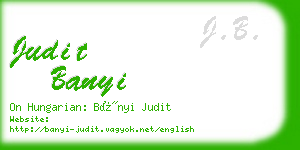 judit banyi business card